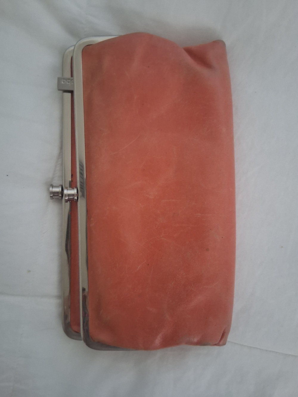 HOBO Coral Leather Frame Clutch
